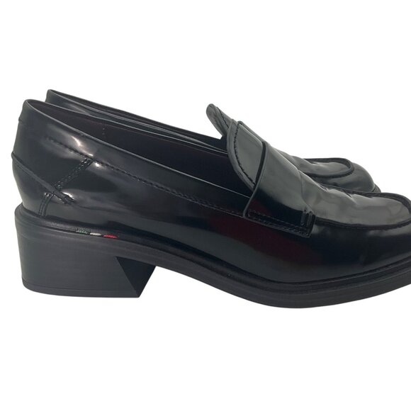 Franco Sarto Women 8.5 Gabriella Loafers Shoes Black Minimalist Preppy Old Money - Picture 3 of 12